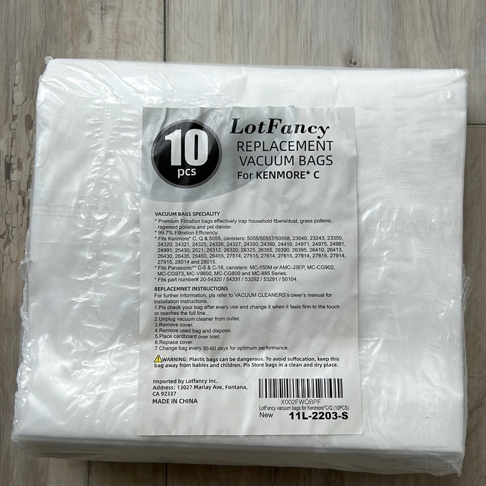 Kenmore C vacuum bags